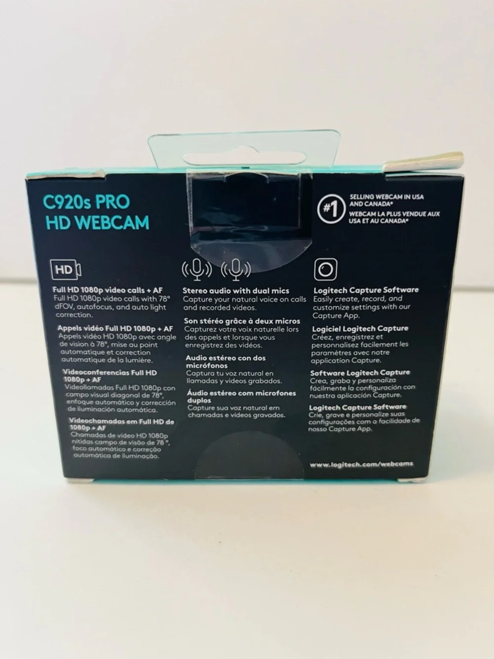 Logitech C920s Pro HD Webcam Full HD 1080p Video Calls + AF NIB